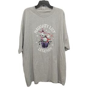New Disney Womens 3X Naughty List Legends Nightmare B4 Christmas Lock Shock Tee